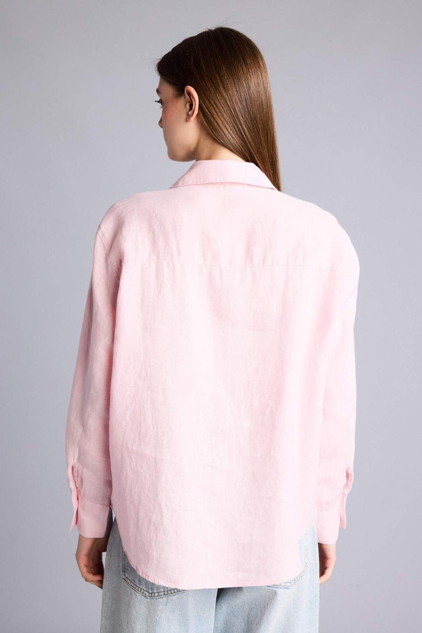 DeFacto Z6638AZ Kadın Gömlek - Pembe