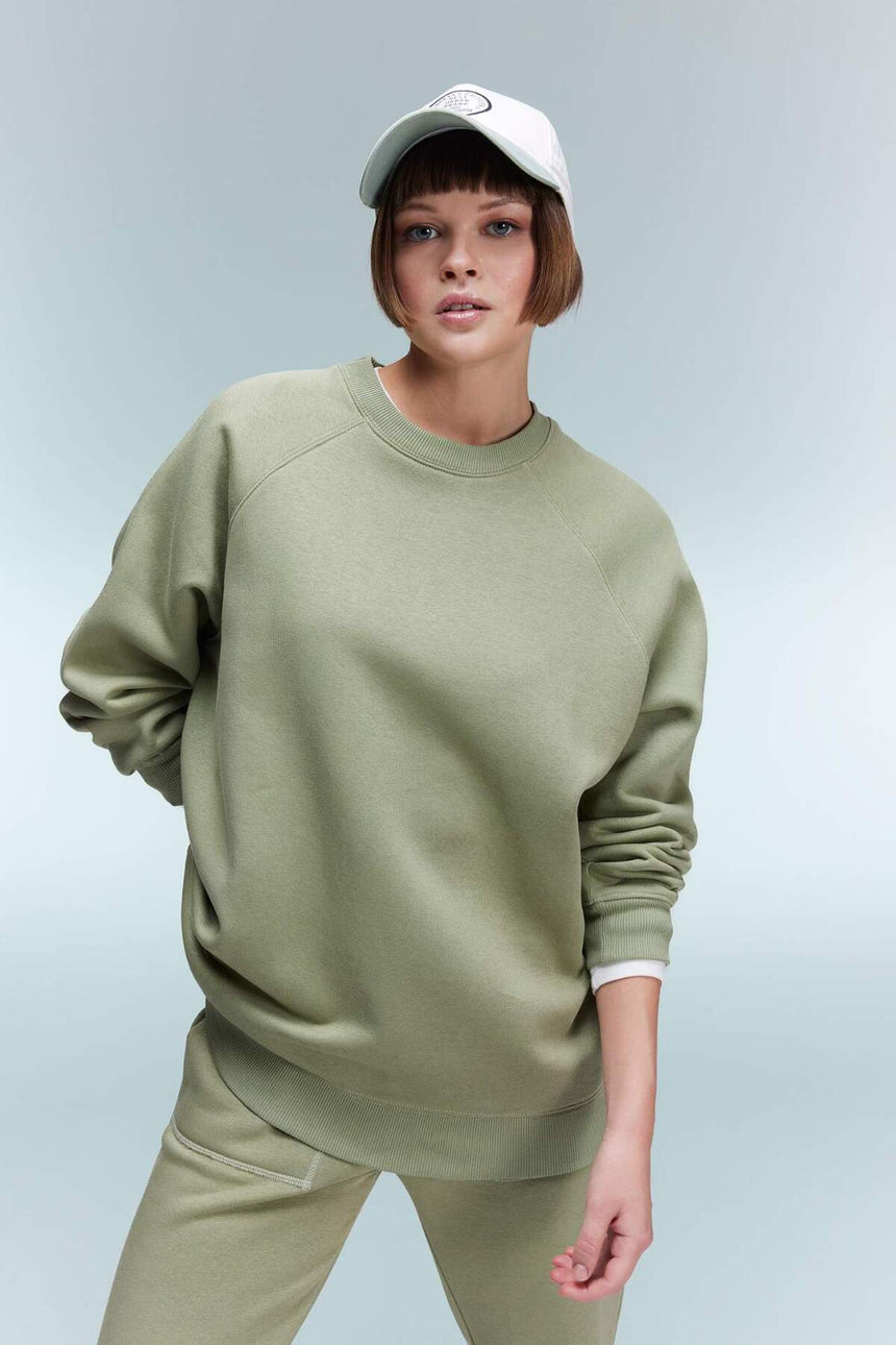 Defacto Kadın Sweat Shirt V2697AZ - Açık Haki Yeşili