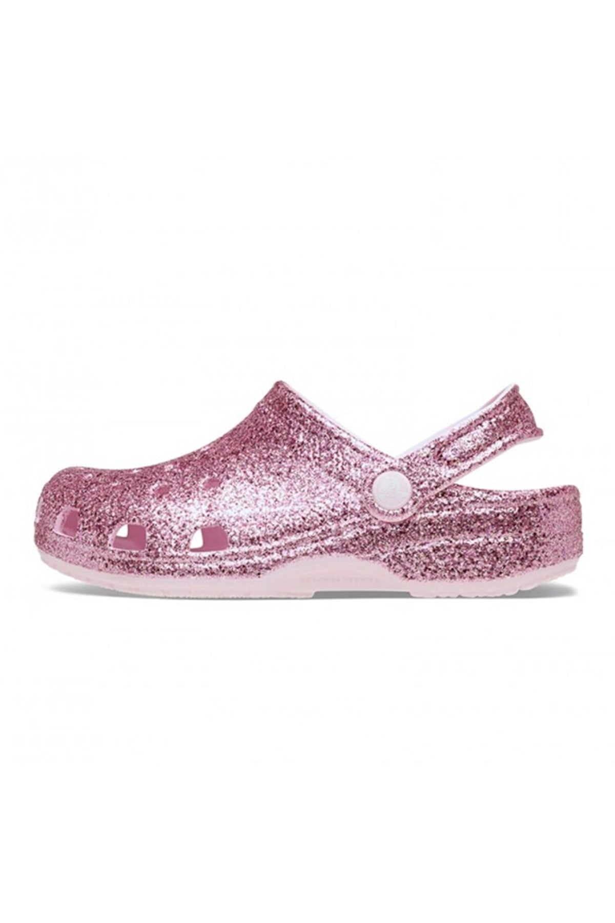 Crocs Classic Chunky Glitter Clog Çocuk Terlik 211940 - Açık Pembe