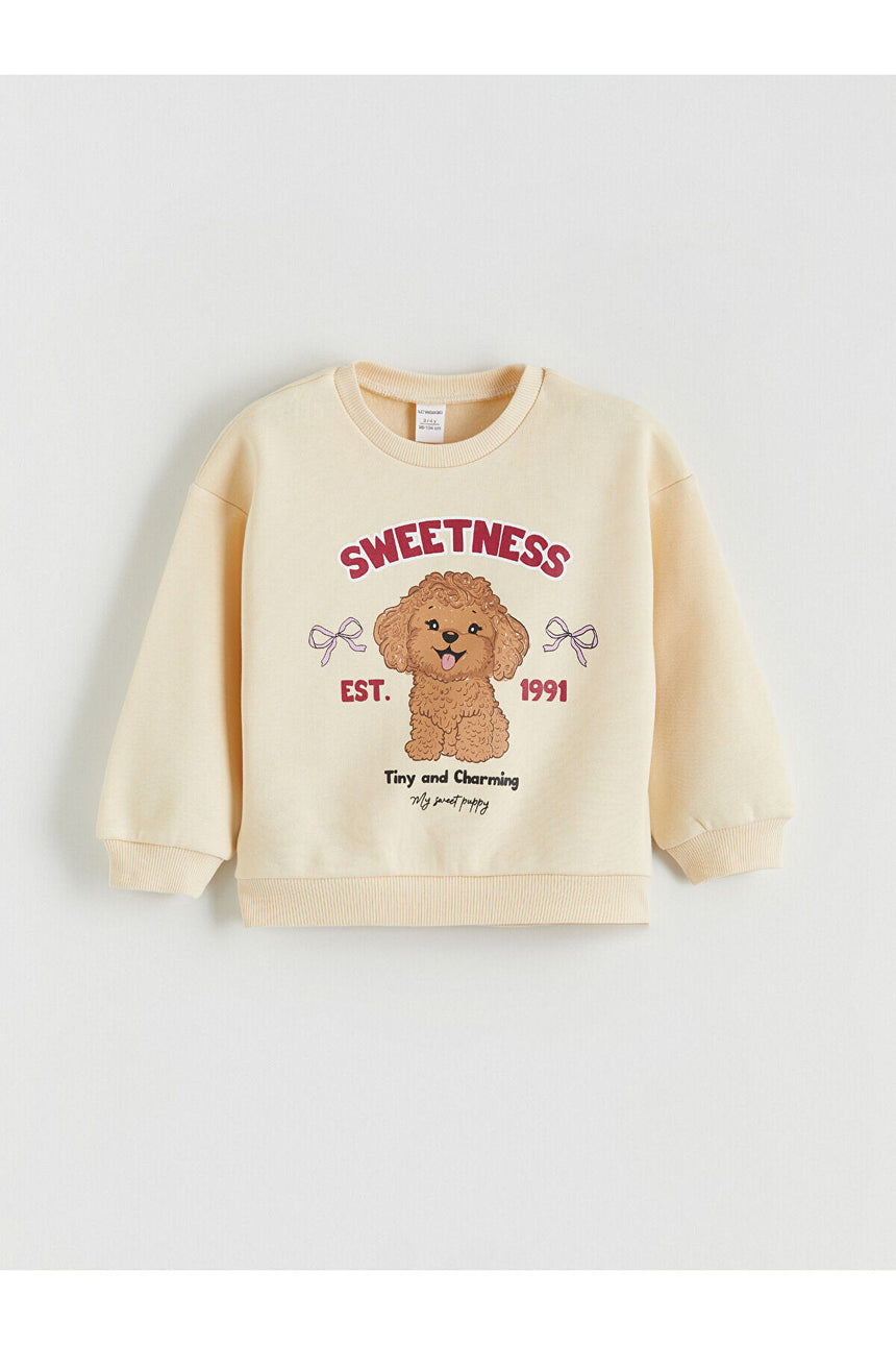 LC Waikiki Çocuk Sweatshirt W5N827B1 - Açık Kahve