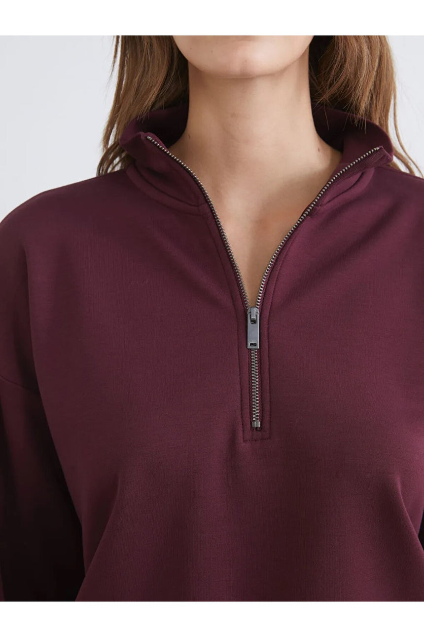 LC Waikiki Kadın Sweatshirt W5K792F8 - Koyu Mor