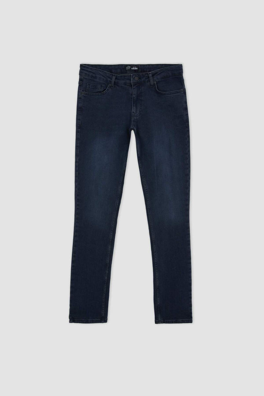 DeFacto R8791AZ Erkek Jean Pantolon - Mavi / Siyah
