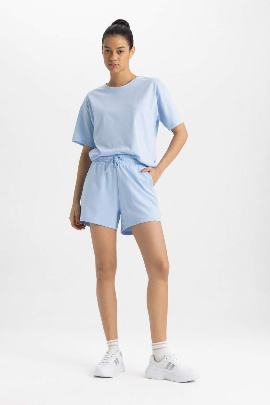 Defacto Kadın Short Z6696Az - Açık Mavi