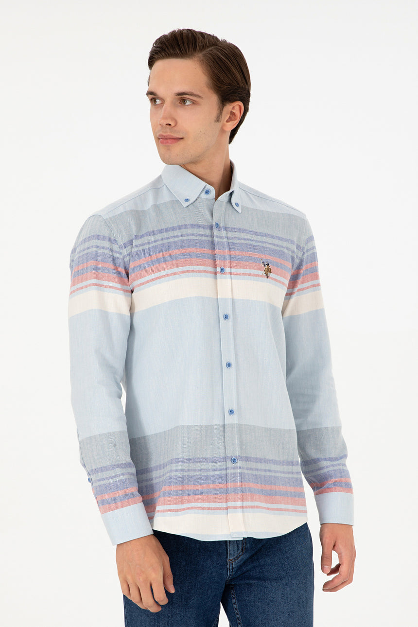 US POLO ASSN ERKEK DOKUMA GÖMLEK 1949748 - Koyu Mavi