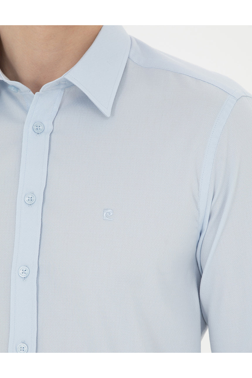 pierre cardin erkek dokuma gömlek 1833527 - AÇIK MAVİ