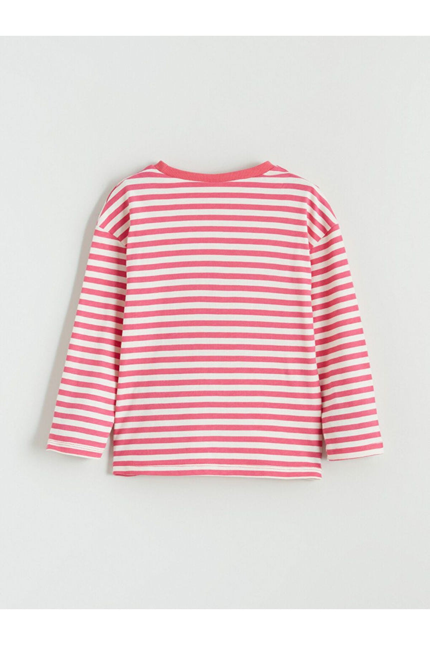 LC Waikiki Çocuk Uzun Kollu T-Shirt W5MV35P1 - Pembe