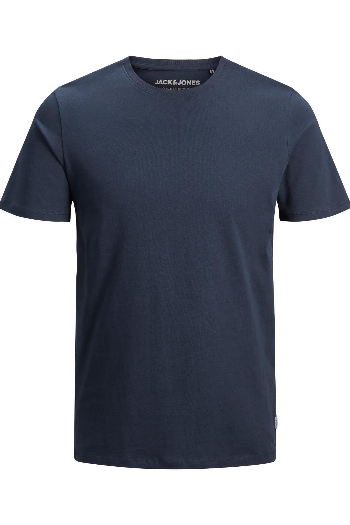 Jack & Jones Organic Basic Erkek T-Shirt 12156101 - Koyu Lacivert
