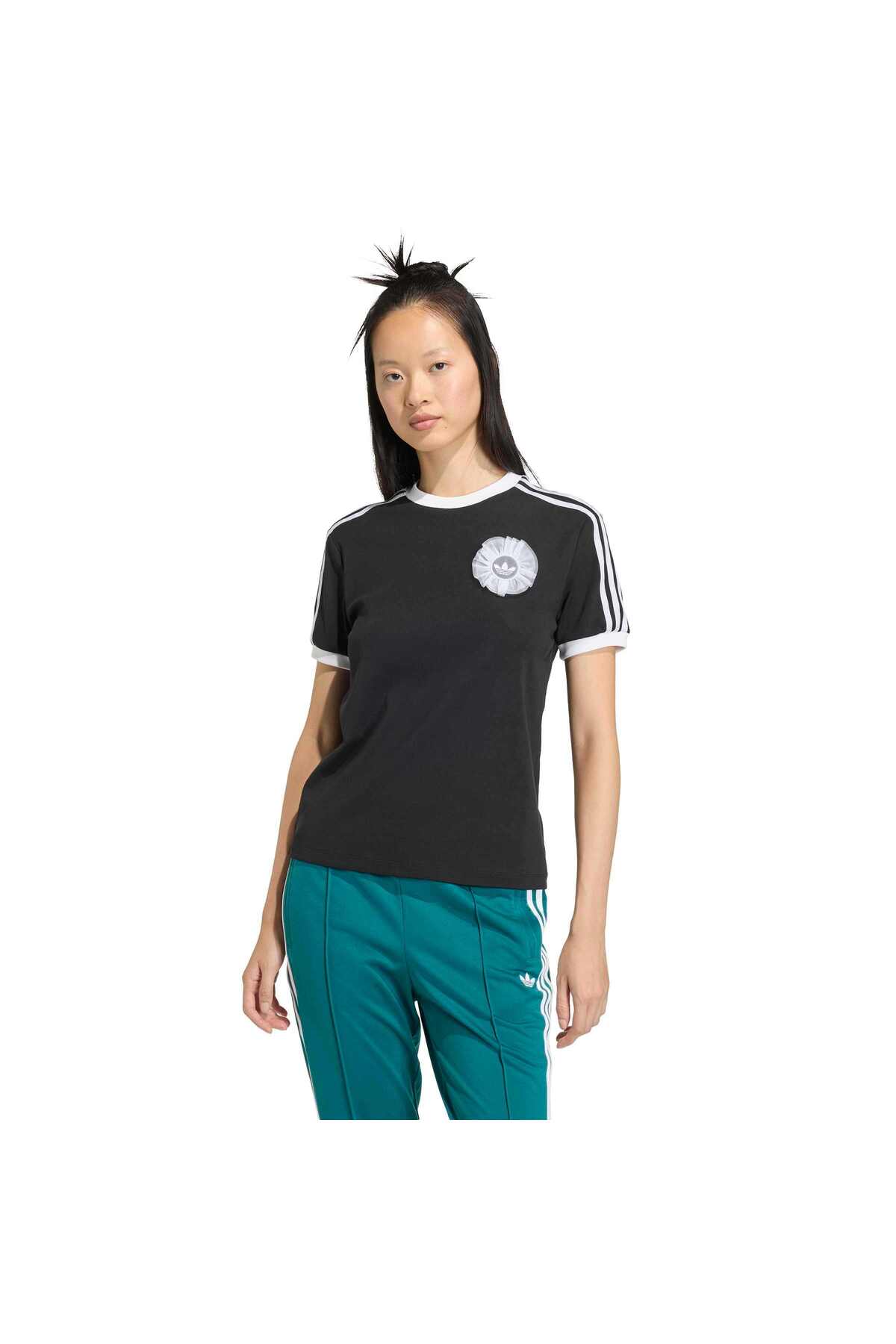 adidas Lace Branding Kadın T-Shirt KS6559 - Siyah