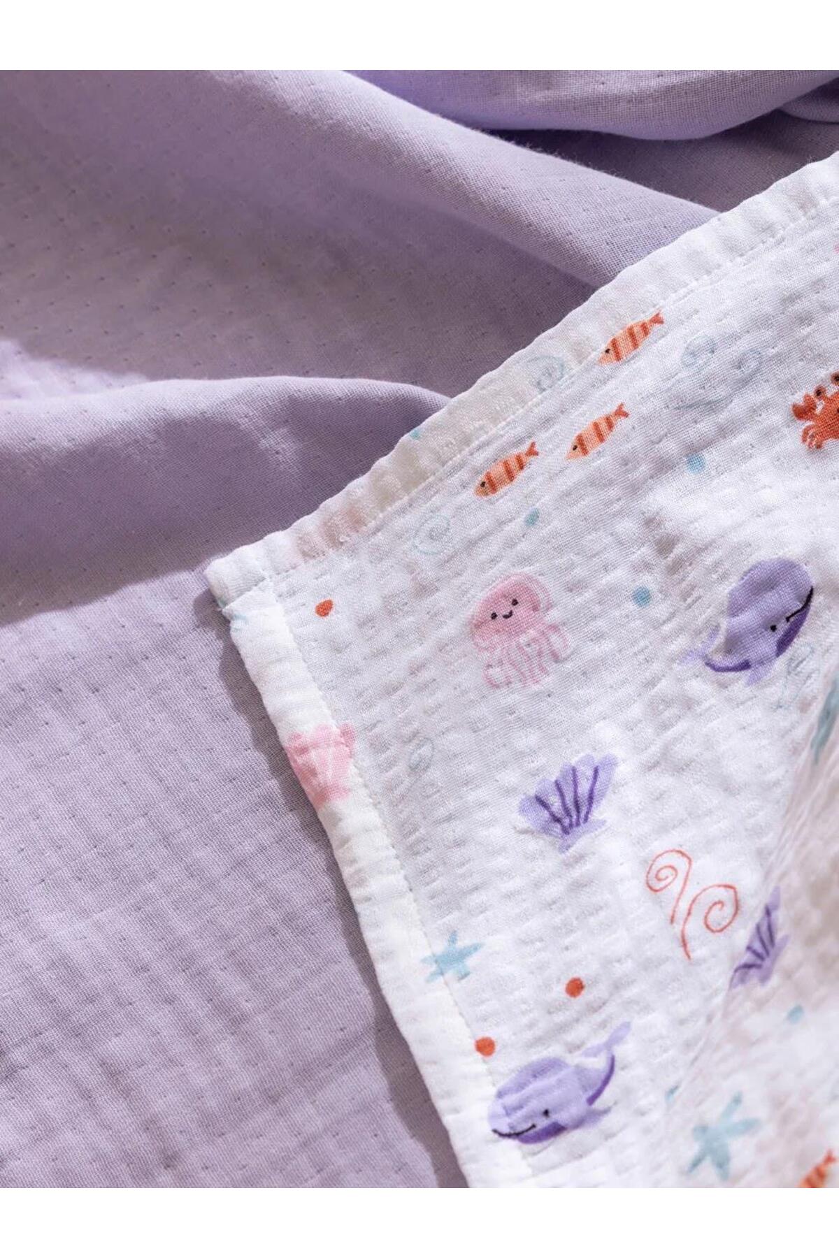 LC Waikiki Home 2'li Müslin Bebek Örtüsü S60070B1 - Karışık