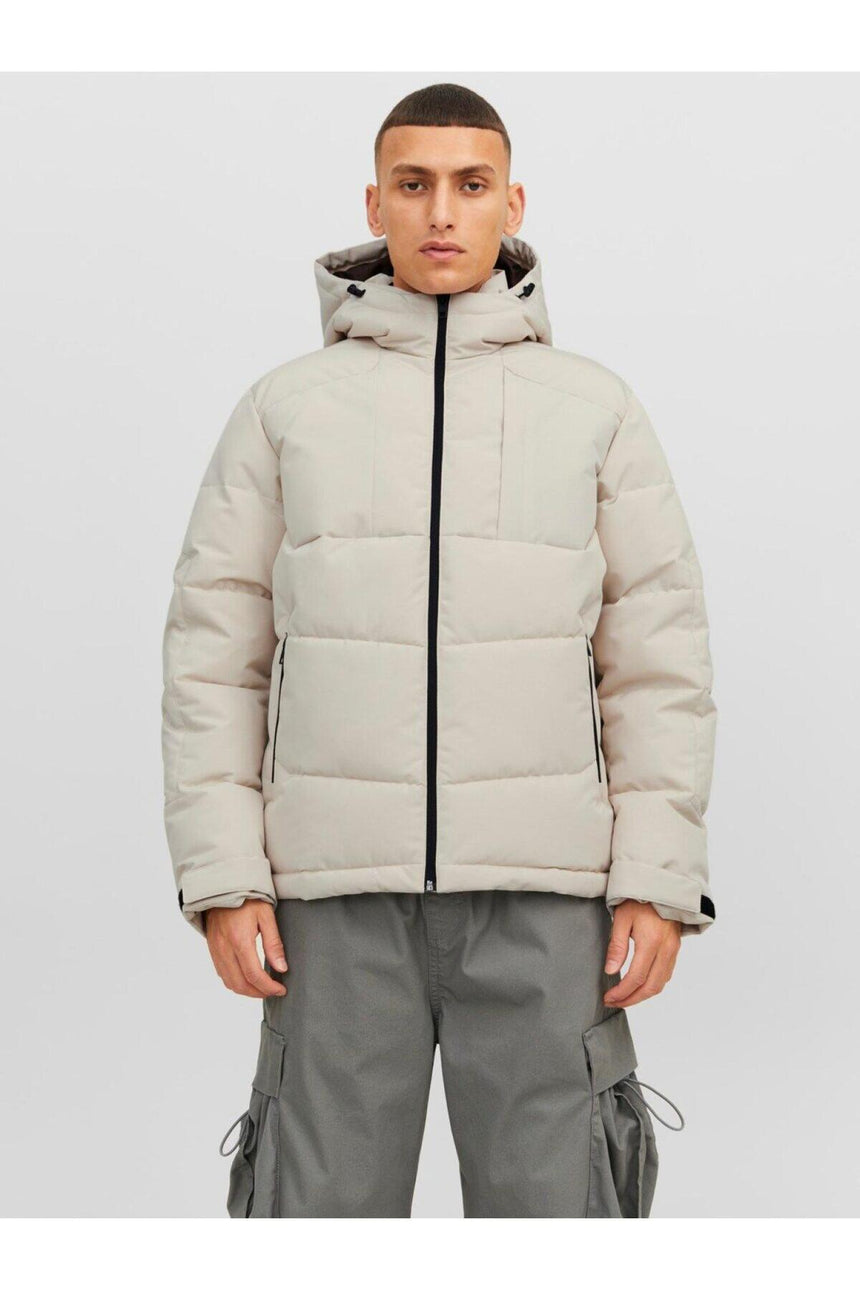 jack&jones puffer 12239001 - Bej/ Açık Gri