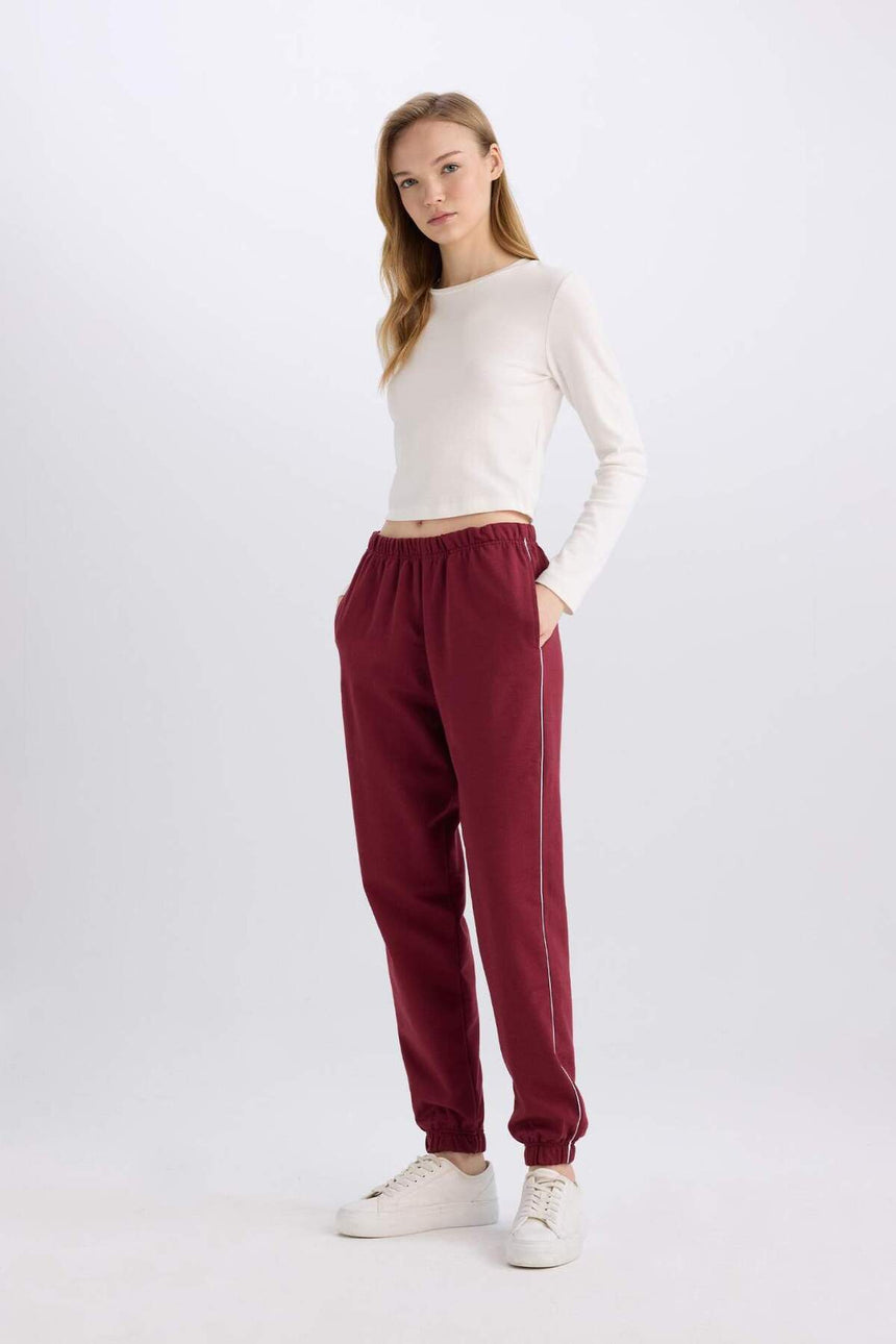 Defacto Kadın Trousers E5976Ax - Bordo