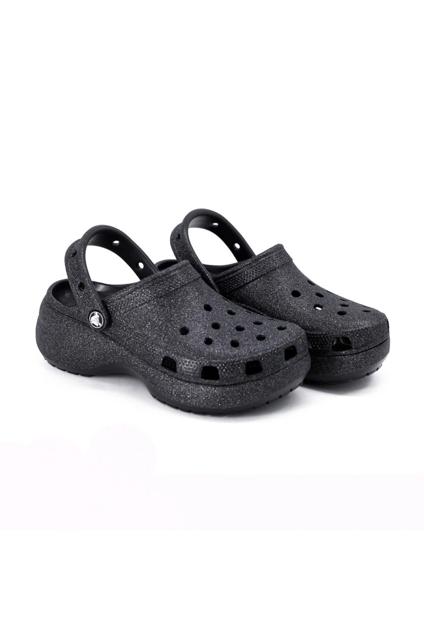 CROCS Classic Platform Glitter ClogW 207241 - Siyah
