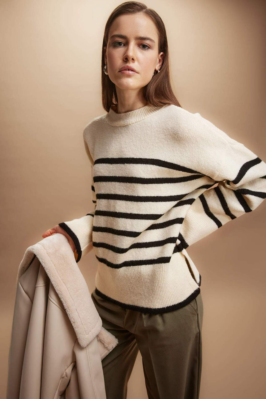 Defacto Kadın Pullover A7047Ax - Ekru