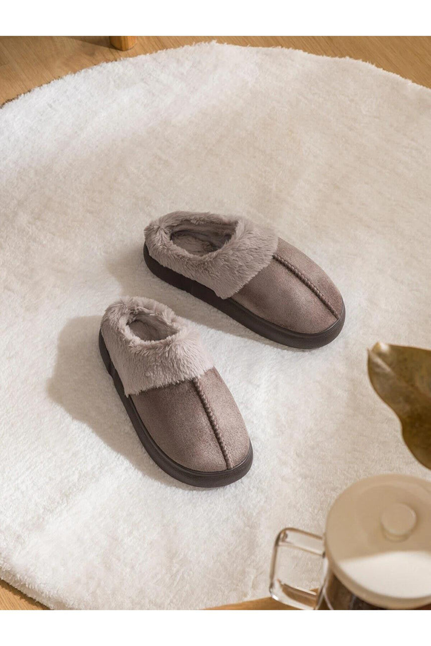 LC Waikiki Kadın Terlik W61699L8 - Gri Kahverengi