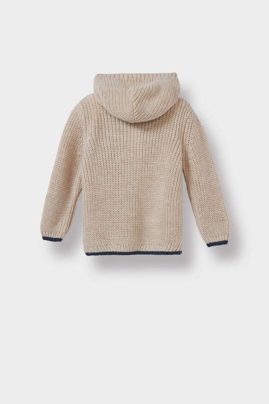 Defacto Çocuk Cardigan C8863A5 - Açık Gri/ Bej