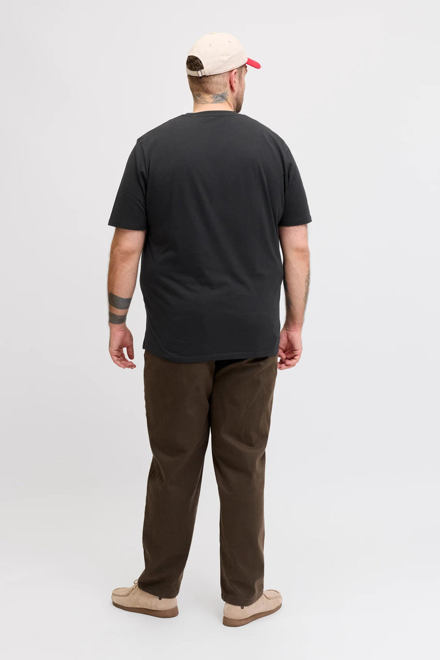 JACK&JONES PLUS JJEARCHIVE GRAPHIC TEE SS ONECK NOOS PLS 12289683 - Siyah
