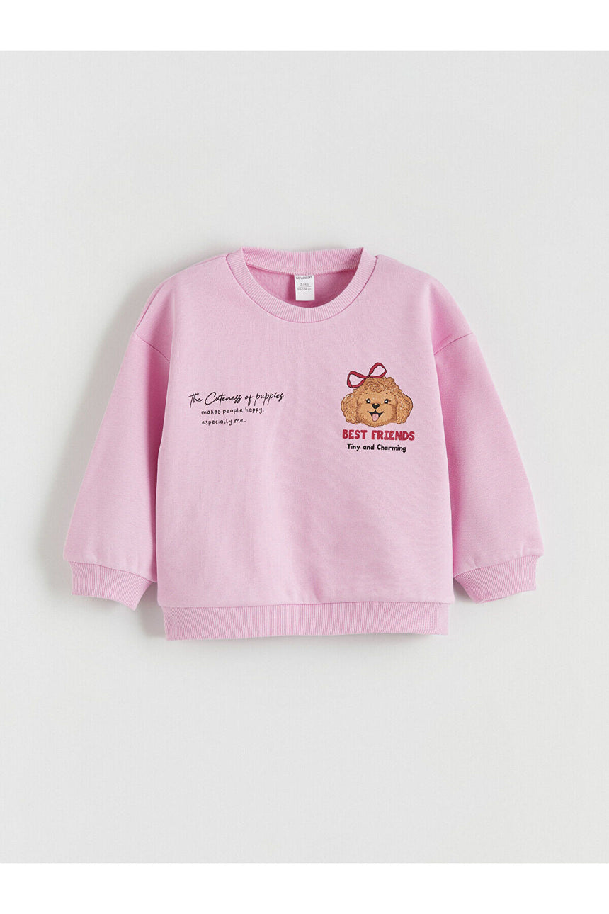 LC Waikiki Çocuk Sweatshirt W5N827B1 - Açık Kahve