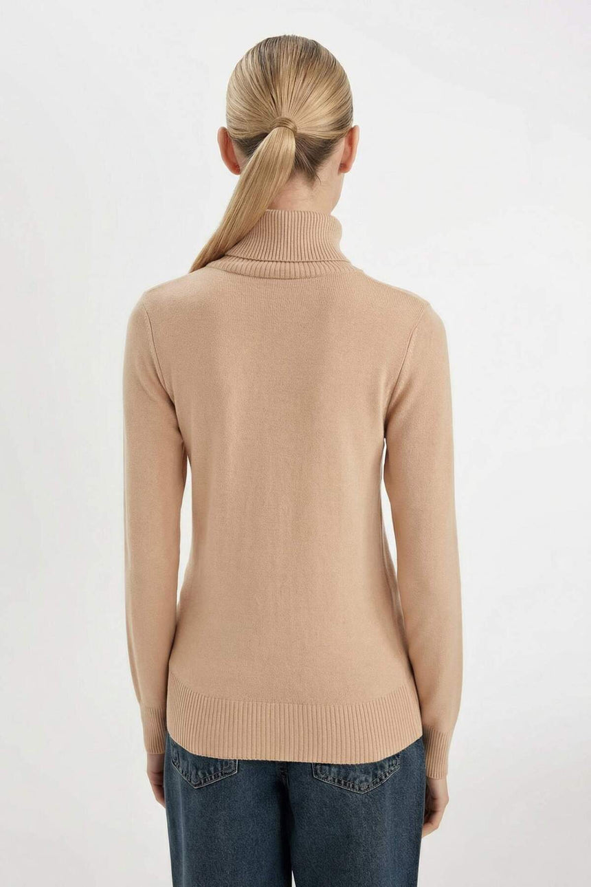 Defacto Kadın Pullover H1651Az - Açık Kahve