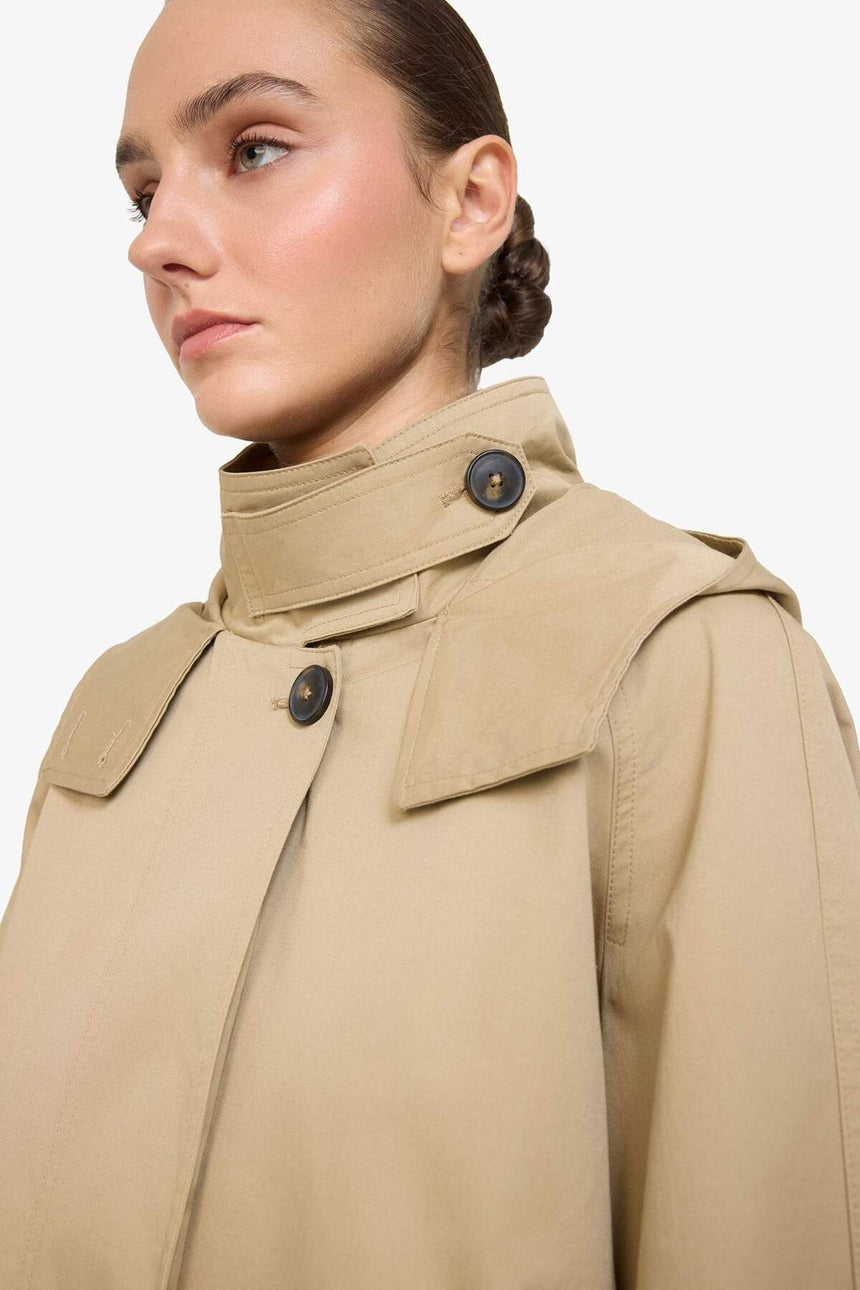 Defacto Kadın Trenchcoat E8584Ax - Açık Kahve