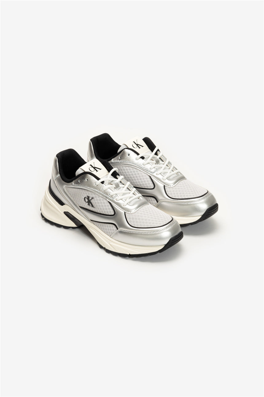 Calvin Klein Erkek HIKE RUNNER LACEUP MESH MIX MET YM0YM01402 - Gri
