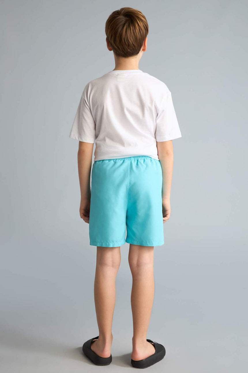 Defacto Çocuk Woven Swimming Short B7494A8 - Mavi Yeşil
