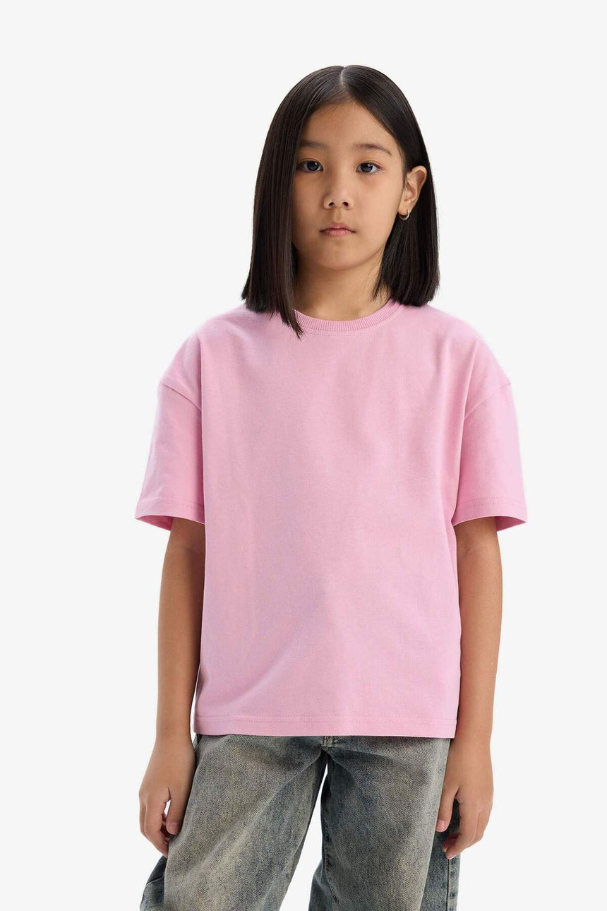 DeFacto Çocuk Kısa Kollu T-Shirt D9099A8 - Pembe