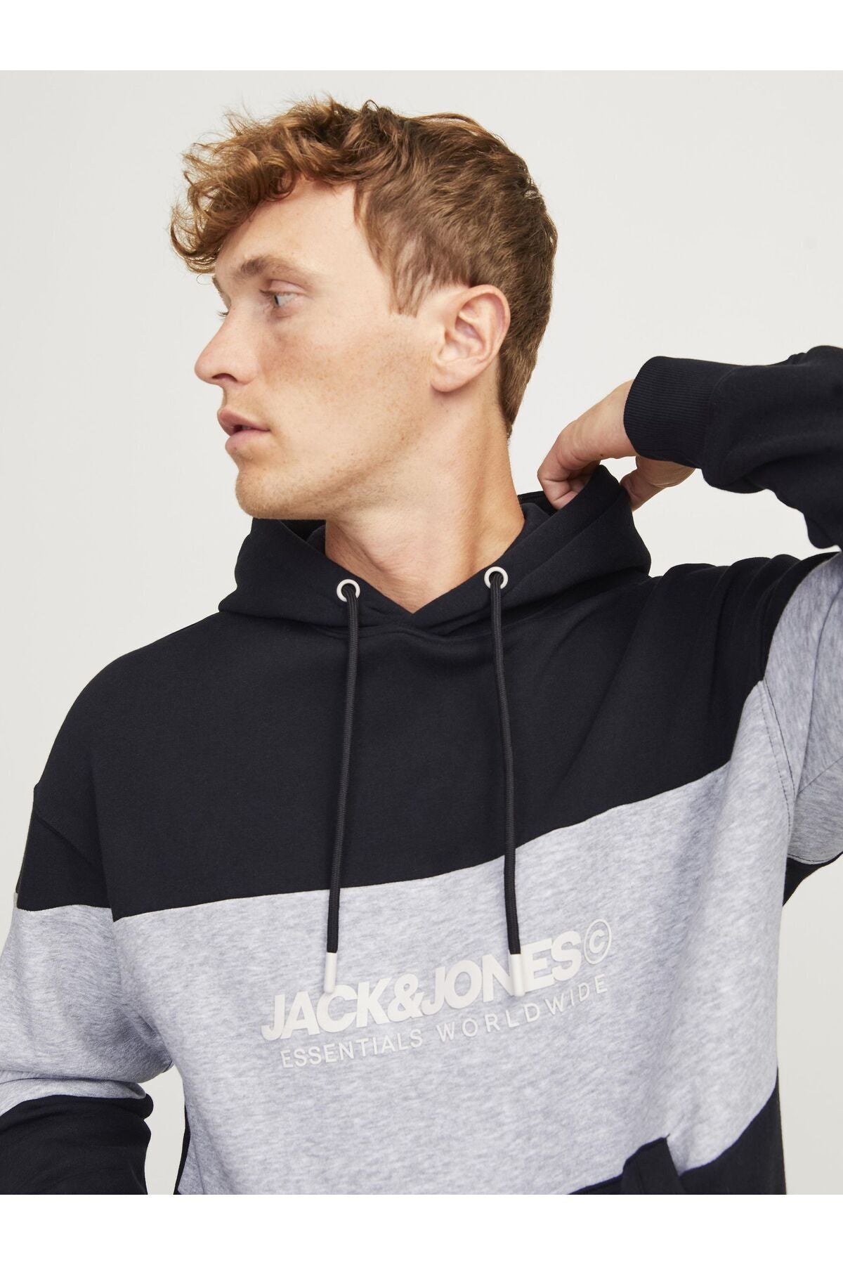 Jack & Jones Legacy Erkek Kapüşonlu Sweatshirt 12256590 - Siyah