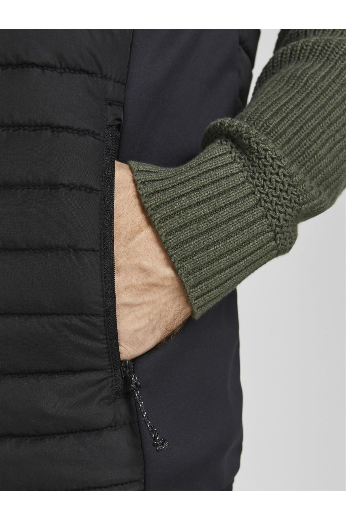 Jack & Jones Multi Erkek Büyük Beden Şişme Yelek 12205347 - Siyah