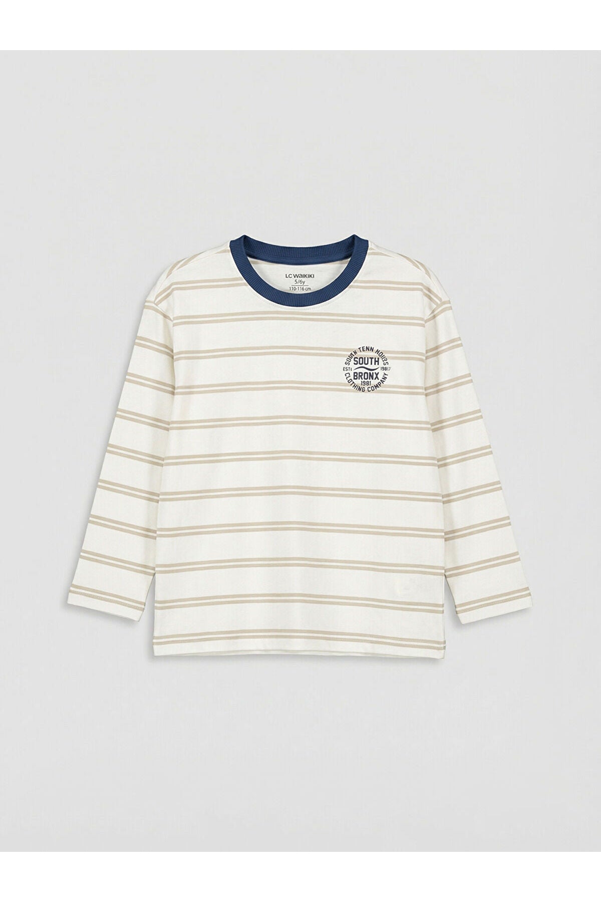 LC Waikiki Çocuk 2'li Uzun Kollu T-Shirt S6LT83B1 - Açık Gri