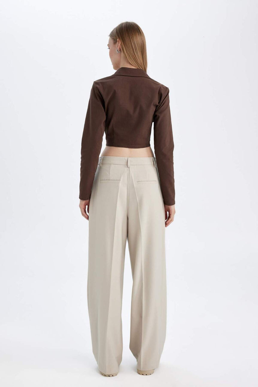 Defacto Kadın Trousers D8150AX - Siyah