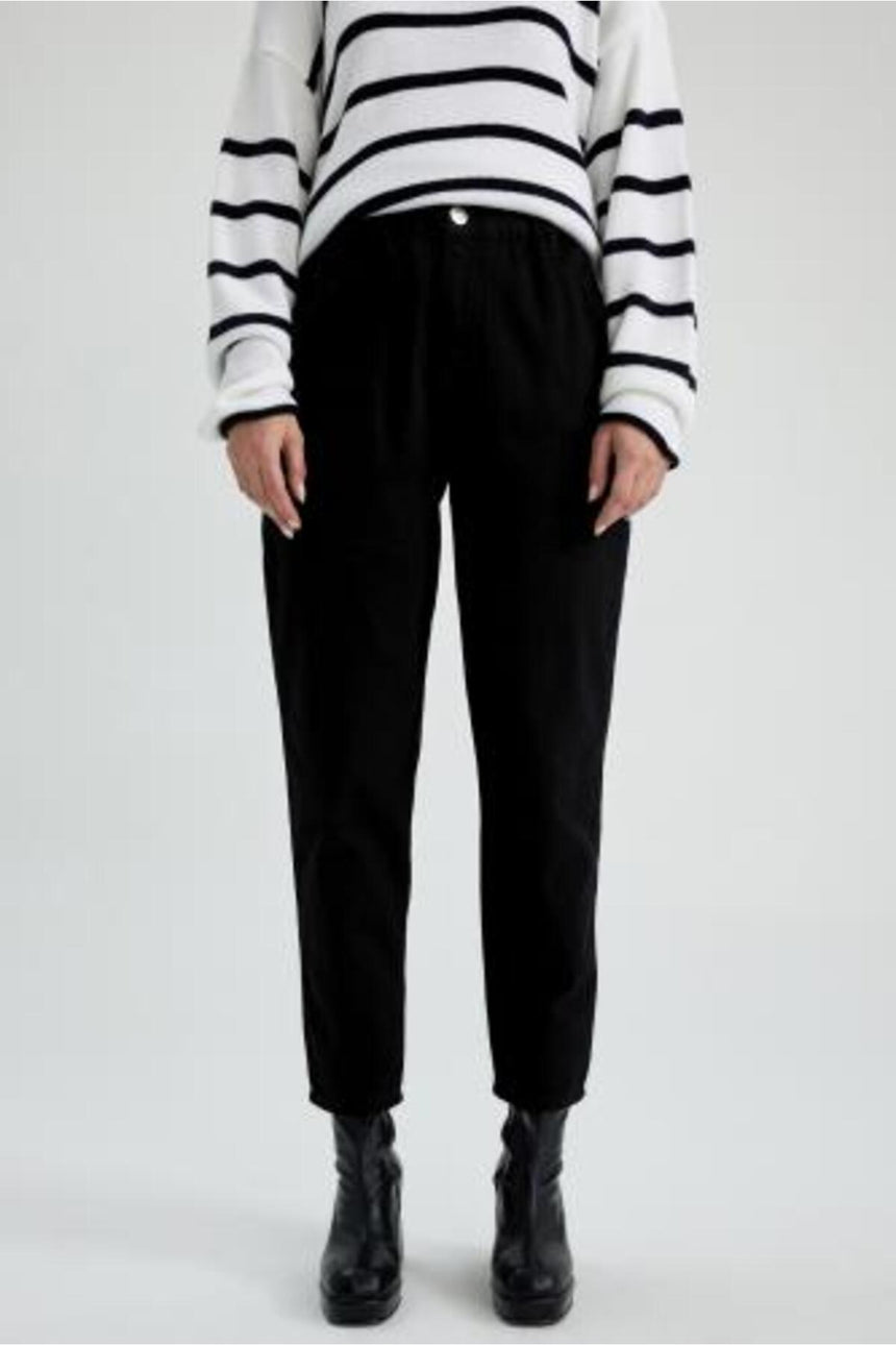 DeFacto Kadın Wide Leg Pantolon S2790AZ - Siyah