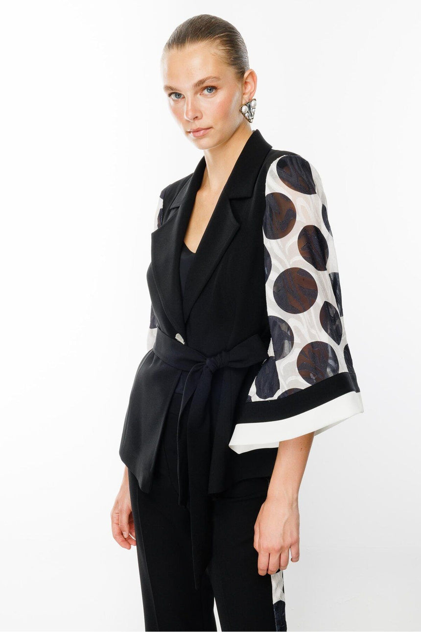 Moda İlgi ILG241CKT07596 Kadın Blazer Ceket - Siyah