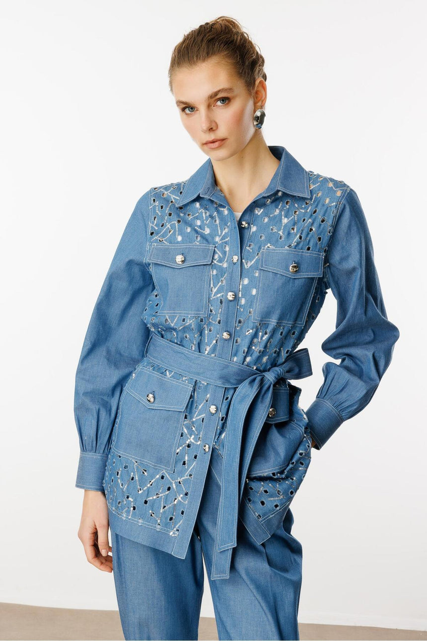 MODA İLGİ TUNİK ILG251TNK15004 - Çivit Mavisi