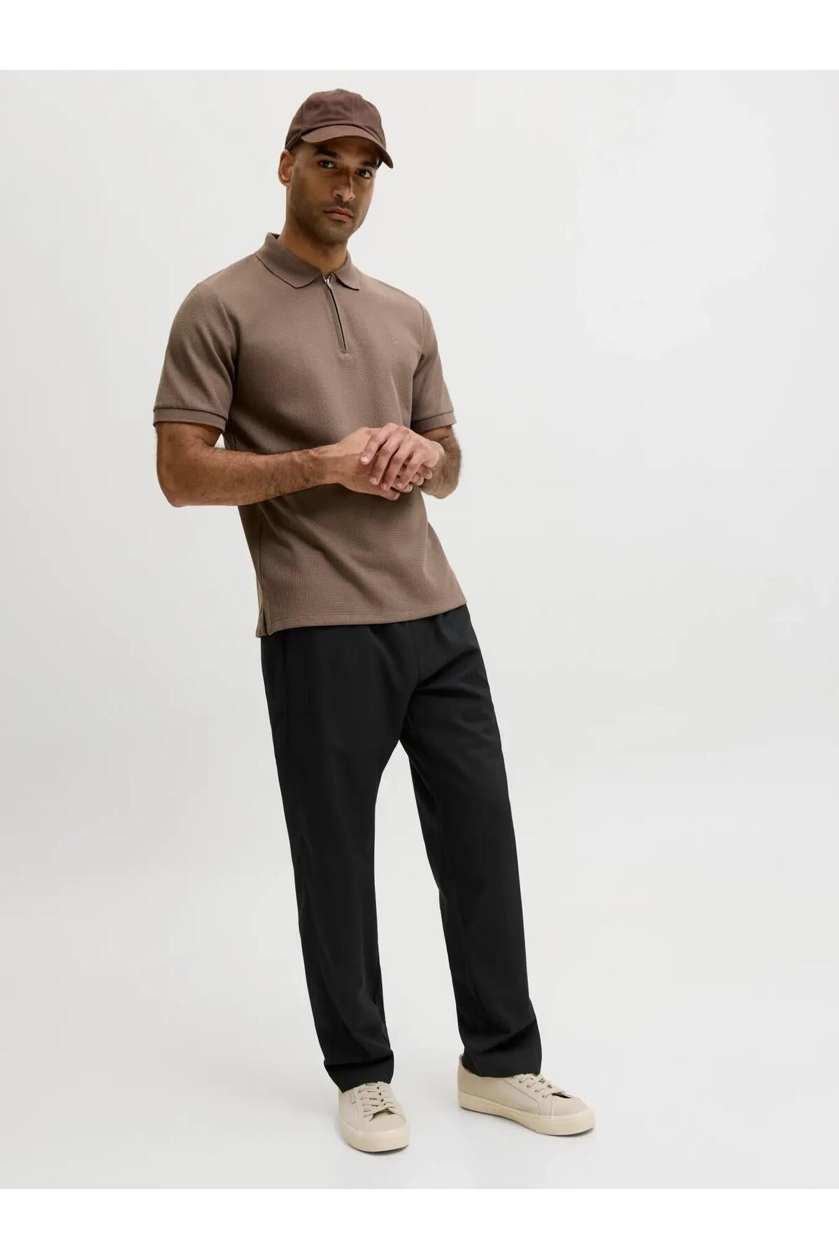 Jack & Jones Kane Toby Erkek Büyük Beden Jogger Pantolon 12298912 - Siyah