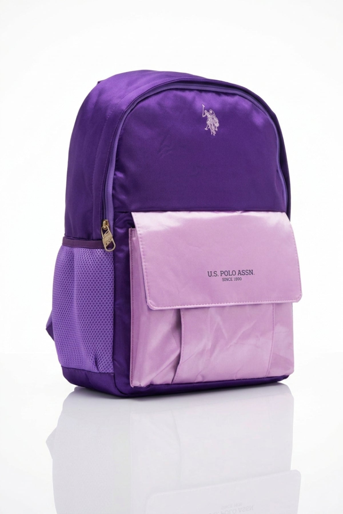 U.S. Polo Assn. Kız Çocuk Okul Çantası PLCAN26103 - Mor/Pembe
