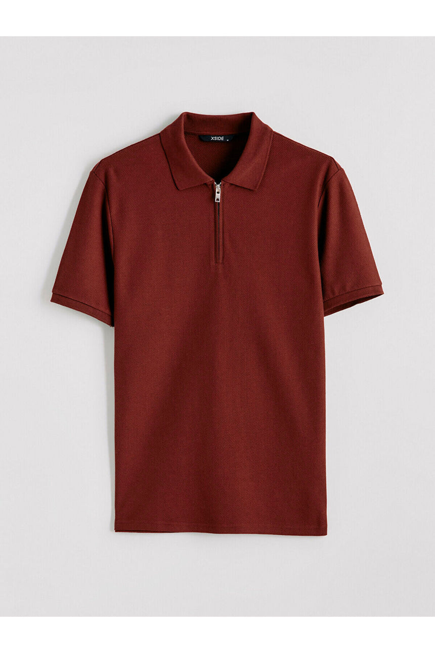 LCW ERKEK S6KE10H8 KK.TSH,XM-POLAKY-ZIP-TR - Kiremit Rengi