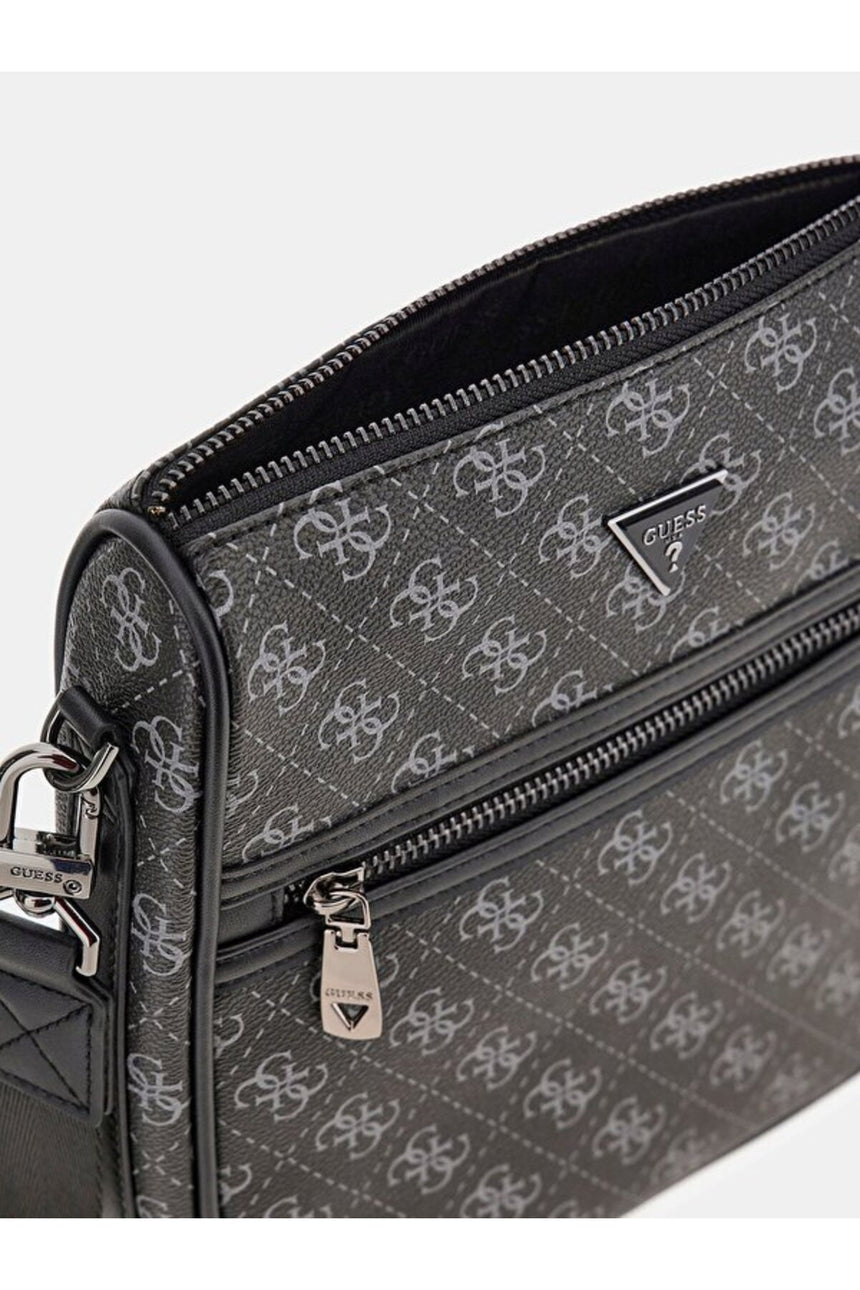 GUESS ERKEK MILANO CROSSBODY 2 HMMILOP5417 - Koyu Kahverengi
