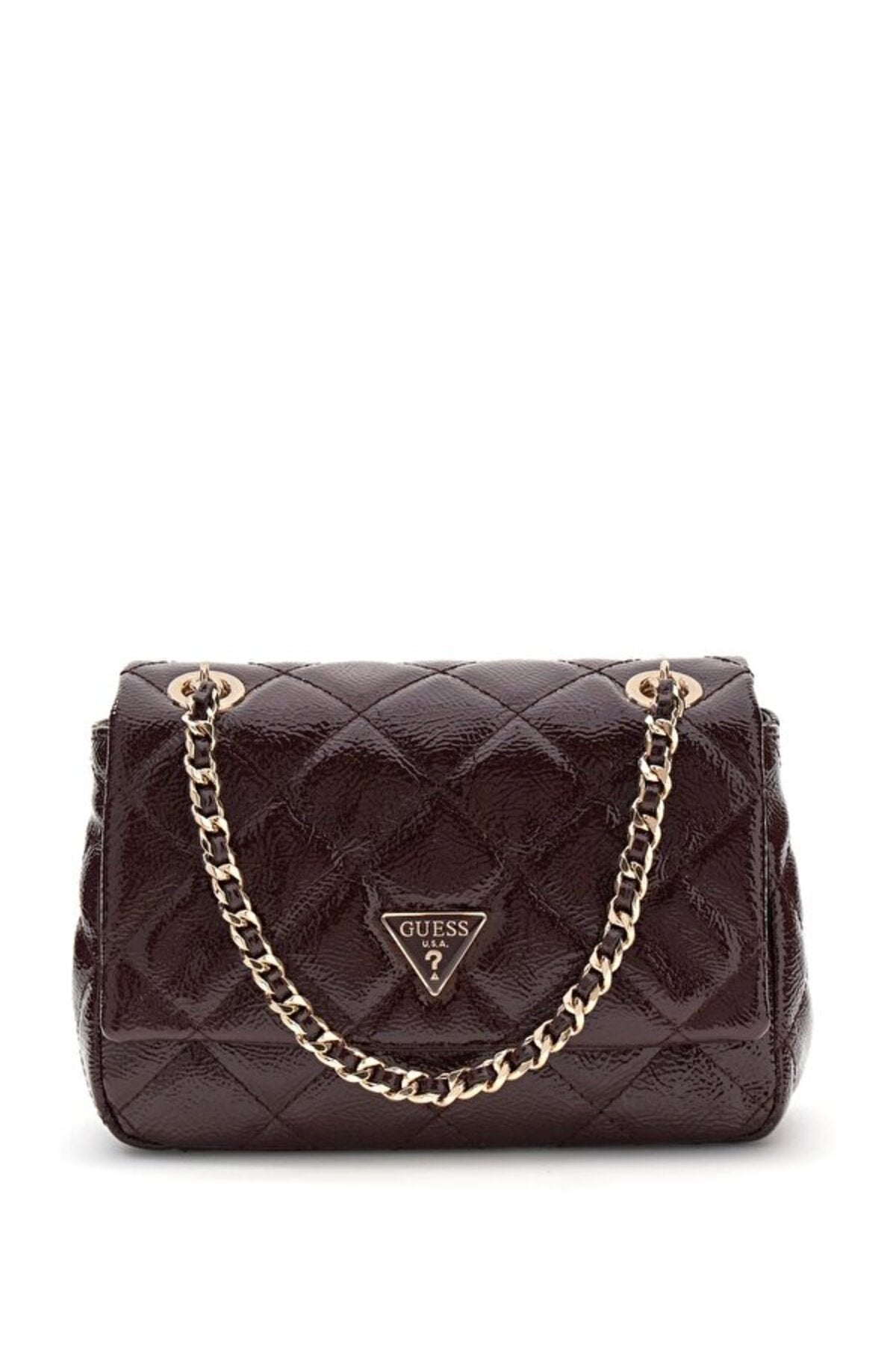 Guess Juliet Mini Kadın Omuz Çantası HWQT2456740 - Koyu Kırmızı
