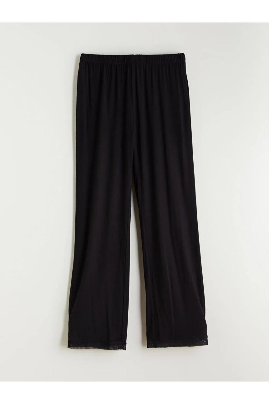 LC Waikiki Kadın Pijama Takımı S6AC31D8 - Siyah