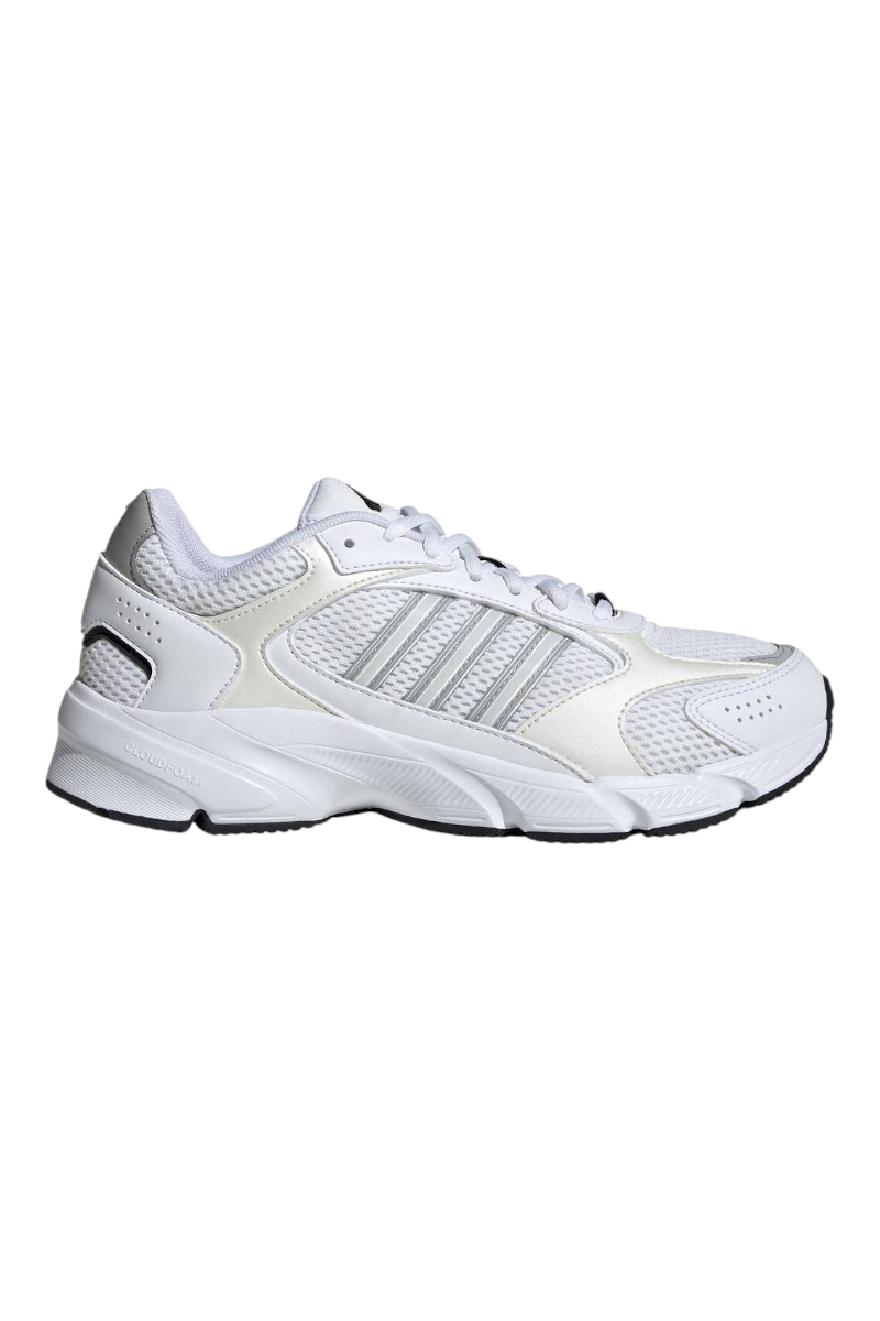Sporline adidas Crazychaos 2000 beyaz kadın sneaker, tekstil yüzeyli ve yanlarda ikonik üç bant detaylı spor ayakkabı