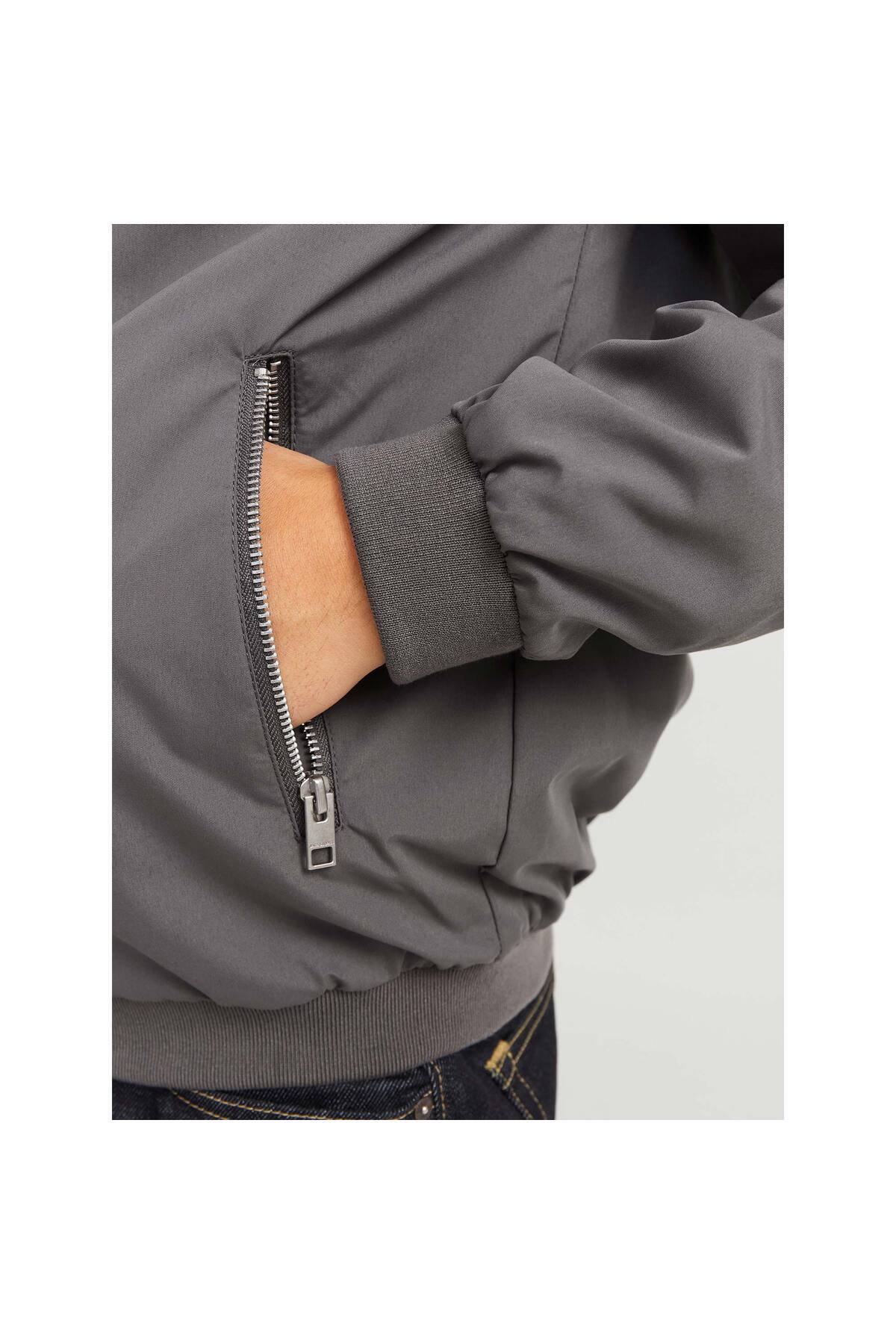 Jack & Jones Rush Erkek Bomber Mont 12165203 - Koyu Gri