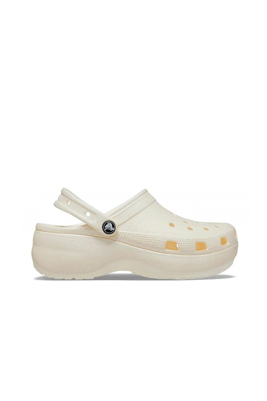 CROCS Classic Platform Glitter ClogW 207241 - Kırık Beyaz