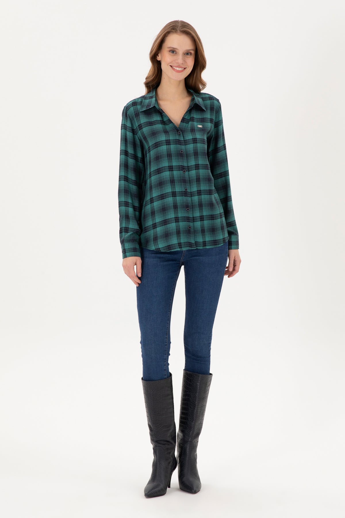 U.S. Polo Assn. Kadın Gömlek 1948882 - Mint Yeşili