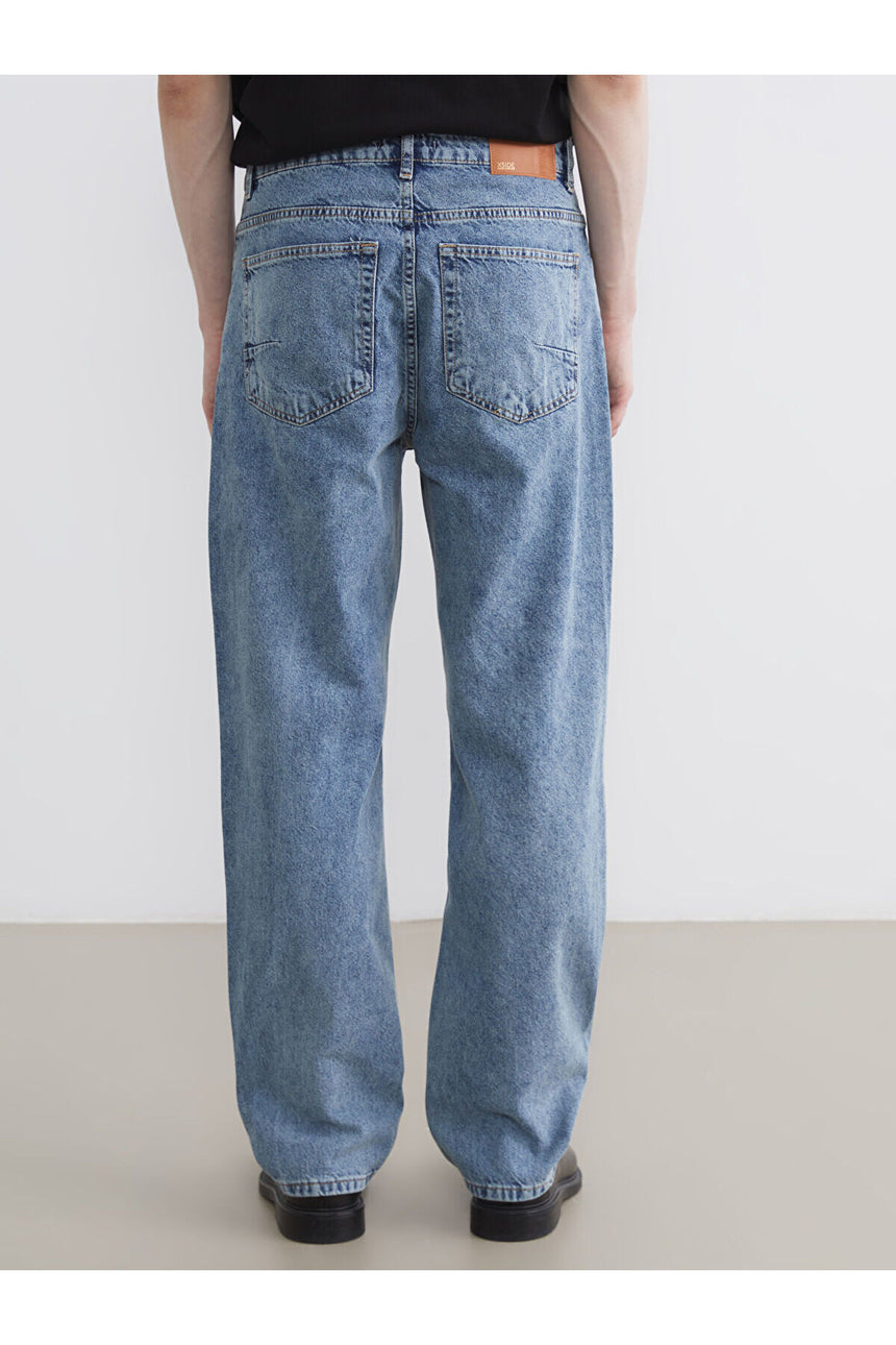 LC Waikiki Erkek Baggy Jean Pantolon S6CY81B8 - İndigo Mavi