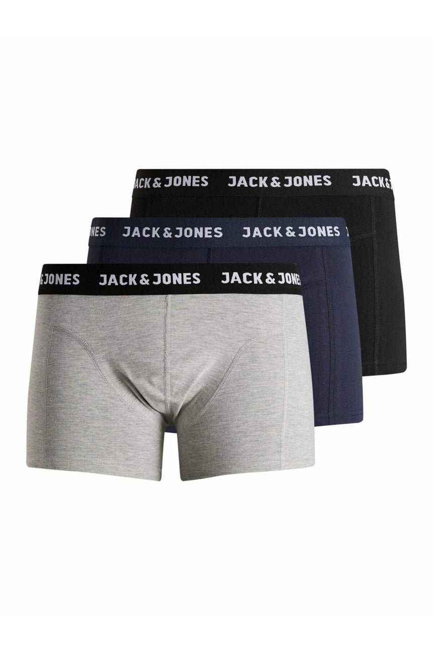 jack&jones trunks 3 pack 12160750 - Koyu Mavi
