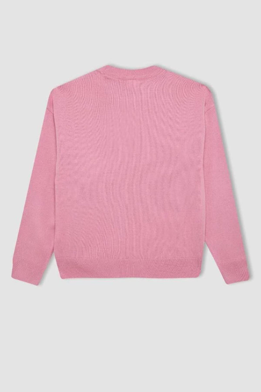 Defacto Çocuk Pullover C6902A8 - Pembe