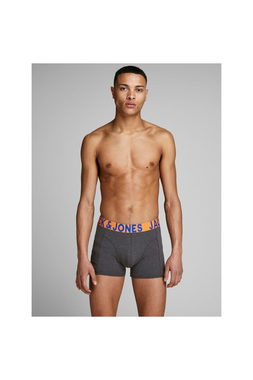 JACK&JONES JACCRAZY SOLID TRUNKS 3 PACK NOOS 12151349 - Siyah