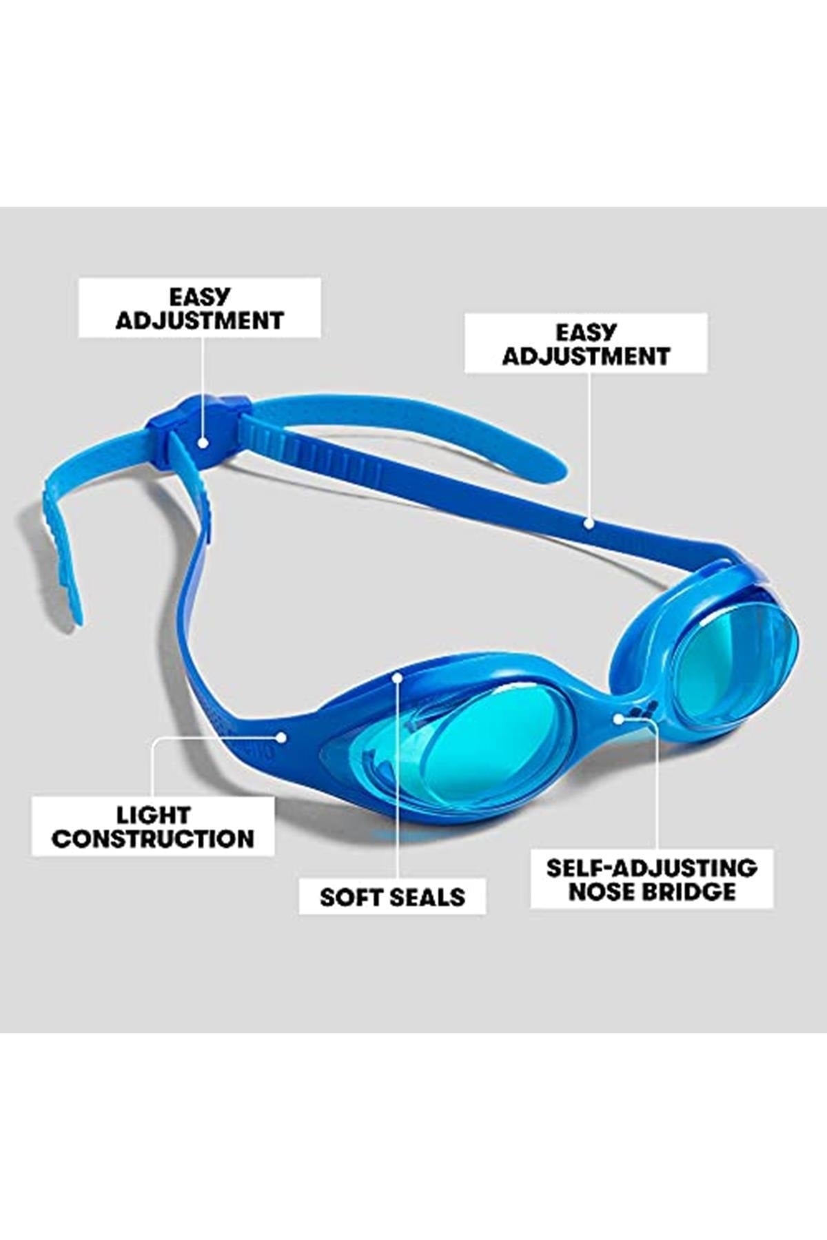 Arena Spider Jr Mirror Çocuk Yüzücü Gözlüğü 1E36219 - Beyaz