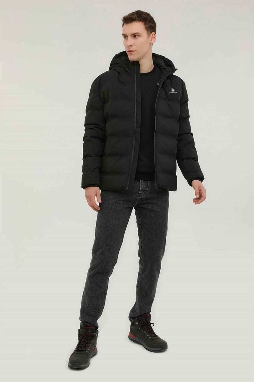 LUMBERJACK ERKEK M-SN22 NOLAN COAT 2PR - Siyah