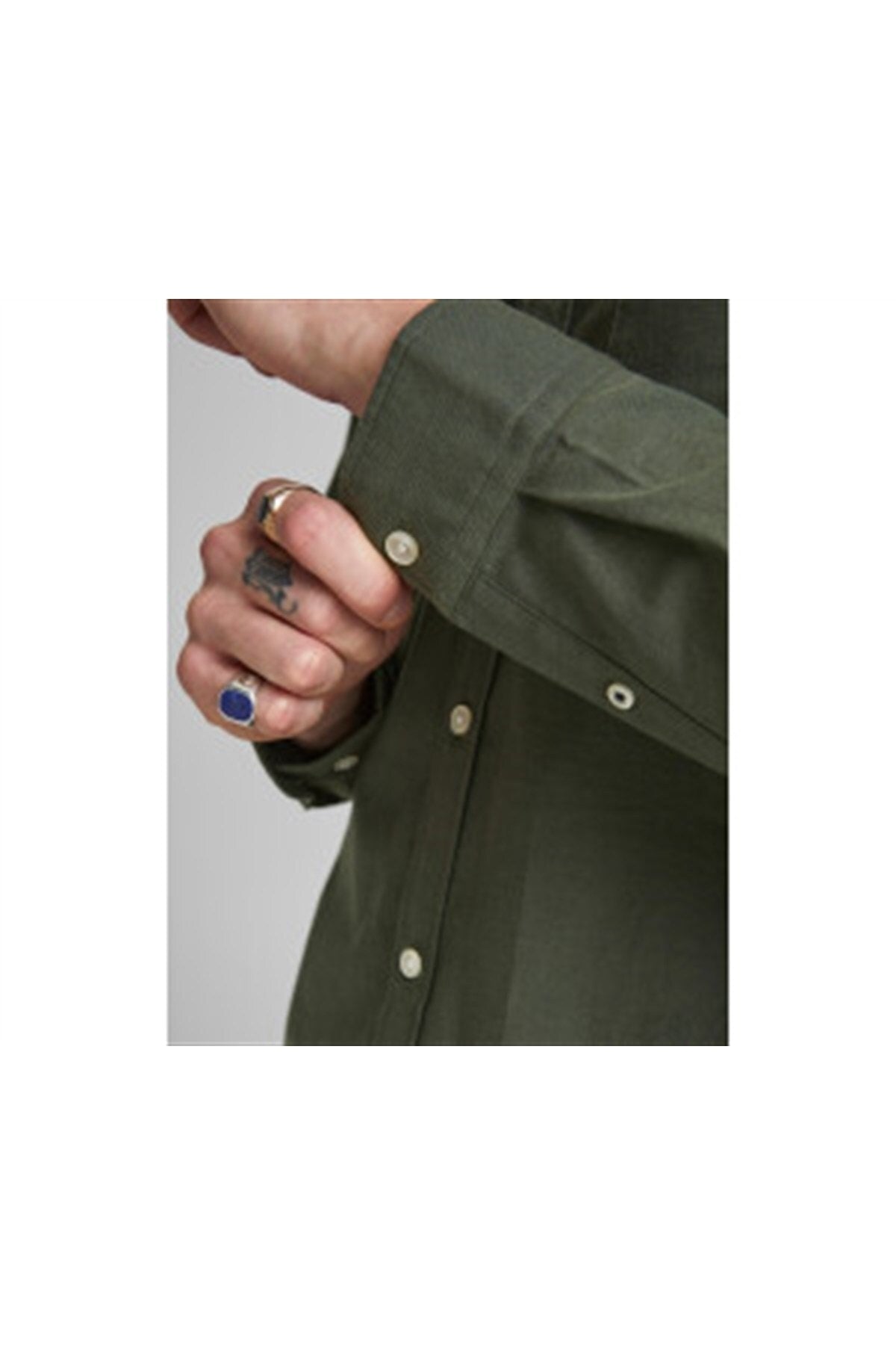 Jack & Jones Oxford Erkek Gömlek 12182486 - Koyu Orman Yeşili